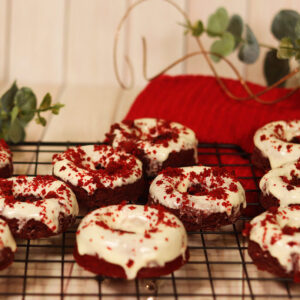 Donut Red Velvet Glaseadas Horneadas