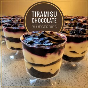 Tiramisu Blueberries Shots 5 onzas